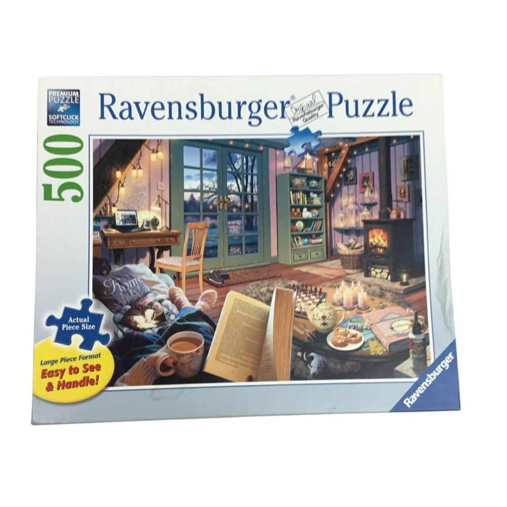 Ravensburger “Cozy Retreat” 500 Piece Premium Jigsaw Puzzle Softclick Technology